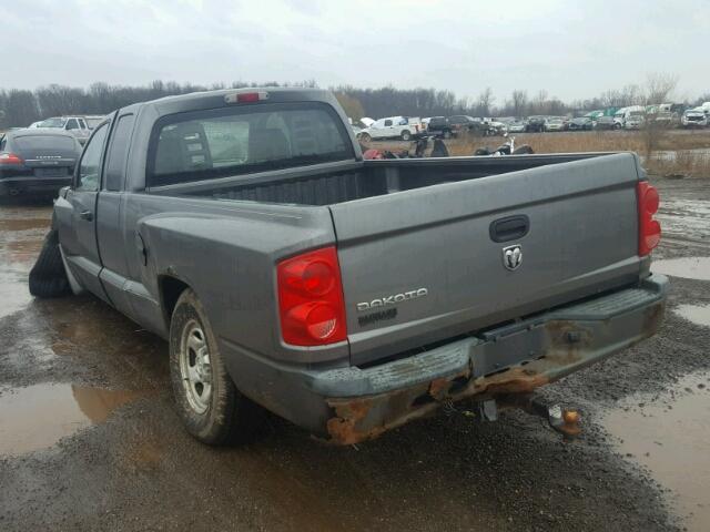 1D7HE22KX6S623658 - 2006 DODGE DAKOTA ST GRAY photo 3