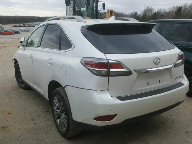 2T2ZK1BA2EC144283 - 2014 LEXUS RX 350 WHITE photo 3