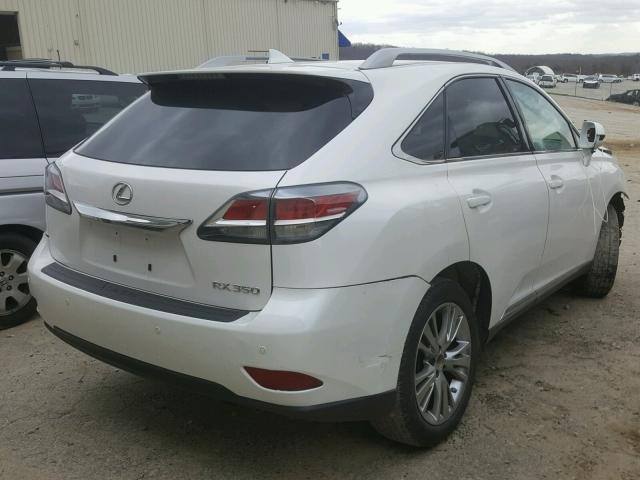 2T2ZK1BA2EC144283 - 2014 LEXUS RX 350 WHITE photo 4