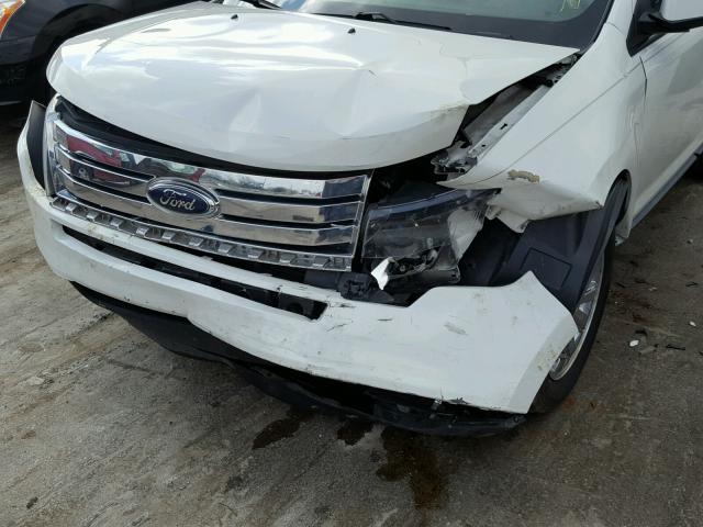 2FMDK3JC2ABA80743 - 2010 FORD EDGE SEL WHITE photo 9