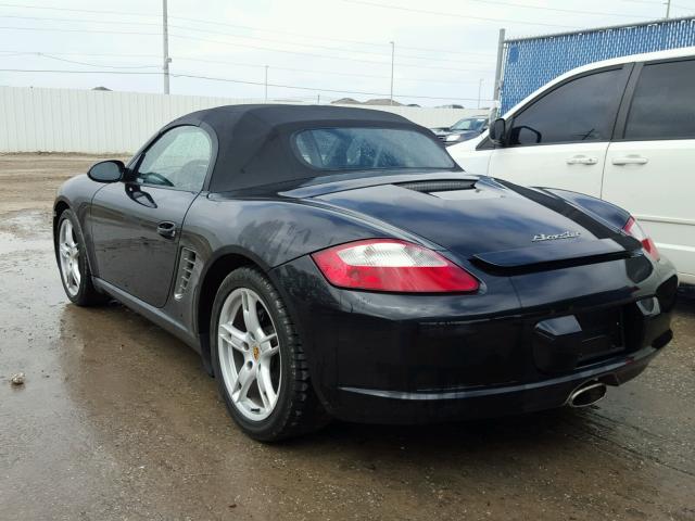 WP0CA29845U710193 - 2005 PORSCHE BOXSTER BLACK photo 3