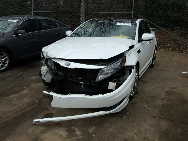 5XXGR4A64DG219935 - 2013 KIA OPTIMA SX WHITE photo 2