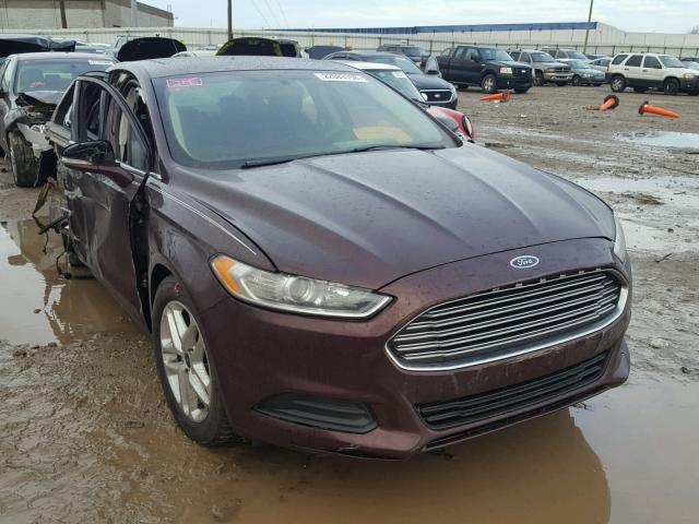 3FA6P0H72DR304482 - 2013 FORD FUSION SE PURPLE photo 1