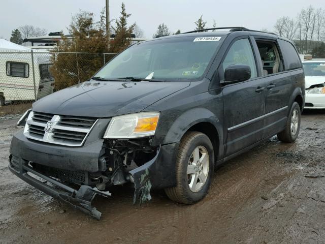 2D8HN54119R545536 - 2009 DODGE GRAND CARA BLACK photo 2