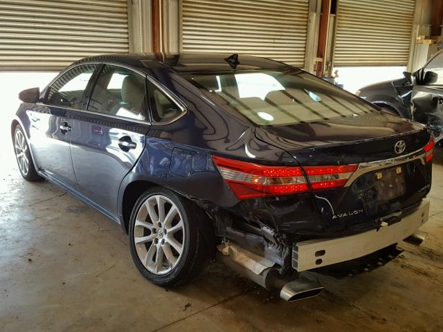 4T1BK1EB3EU133446 - 2014 TOYOTA AVALON BAS BLUE photo 3