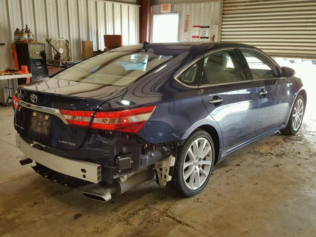 4T1BK1EB3EU133446 - 2014 TOYOTA AVALON BAS BLUE photo 4