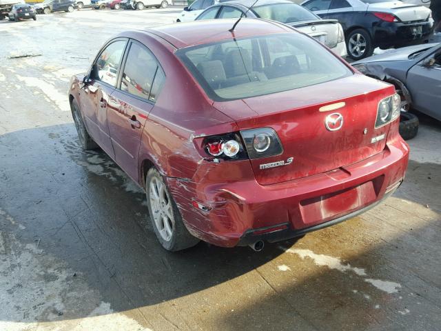 JM1BK32F781115299 - 2008 MAZDA 3 I MAROON photo 3