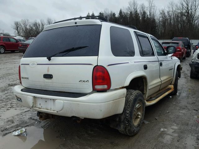 1B4HS28Z8XF712059 - 1999 DODGE DURANGO WHITE photo 4