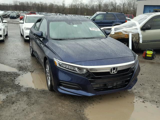 1HGCV1F15JA056517 - 2018 HONDA ACCORD LX BLUE photo 1