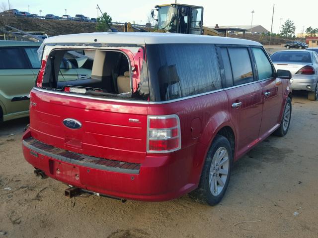 2FMGK5CC6ABD00584 - 2010 FORD FLEX SEL MAROON photo 4