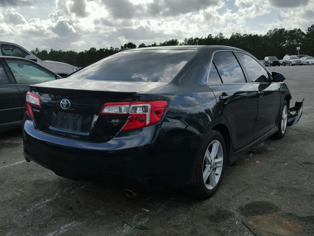 4T1BF1FK5CU016998 - 2012 TOYOTA CAMRY BASE BLACK photo 4