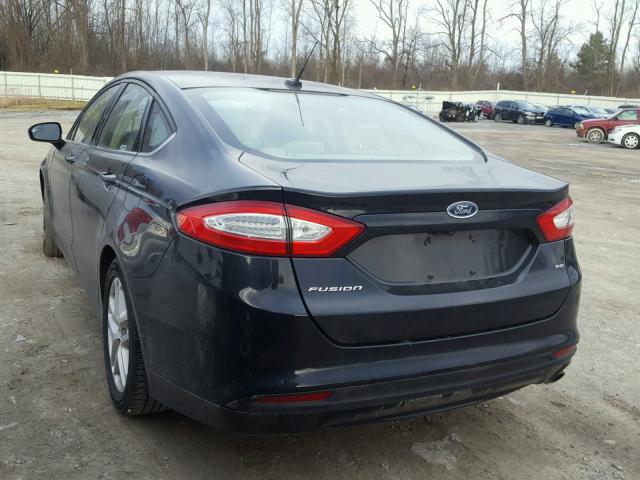 1FA6P0H70F5125850 - 2015 FORD FUSION SE BLACK photo 3