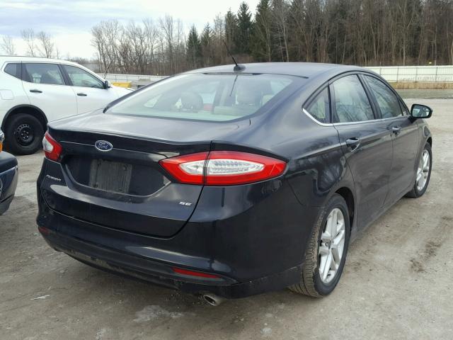 1FA6P0H70F5125850 - 2015 FORD FUSION SE BLACK photo 4