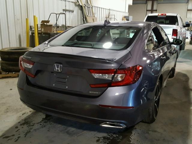 1HGCV1F30JA050366 - 2018 HONDA ACCORD SPO GRAY photo 4