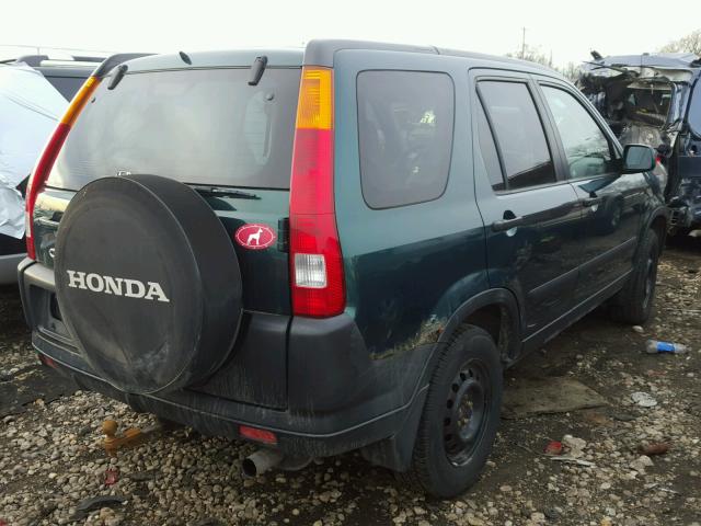 JHLRD78832C002618 - 2002 HONDA CR-V EX GREEN photo 4