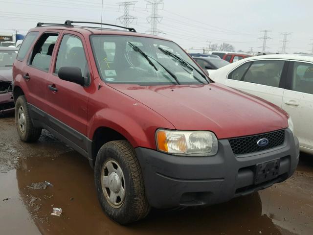 1FMYU02134DA00355 - 2004 FORD ESCAPE XLS RED photo 1