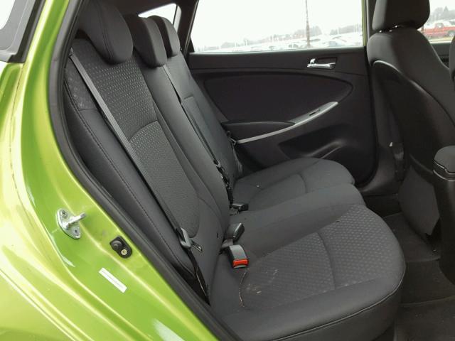 KMHCU5AE0CU006267 - 2012 HYUNDAI ACCENT GLS GREEN photo 6