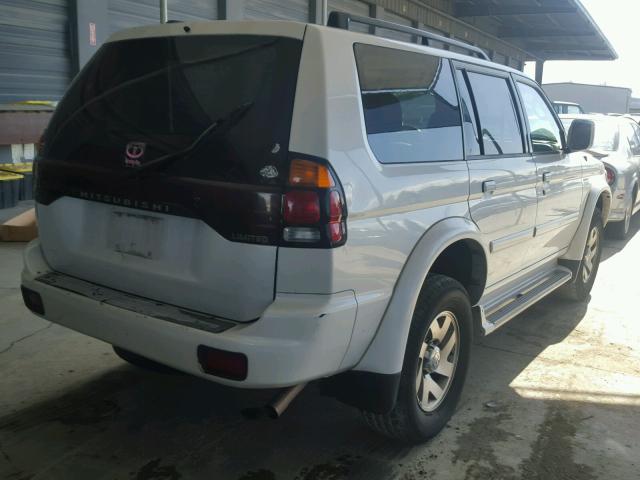 JA4LS41R22J066360 - 2002 MITSUBISHI MONTERO SP WHITE photo 4