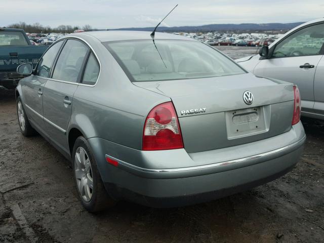 WVWAD63B95E021125 - 2005 VOLKSWAGEN PASSAT GLS GRAY photo 3