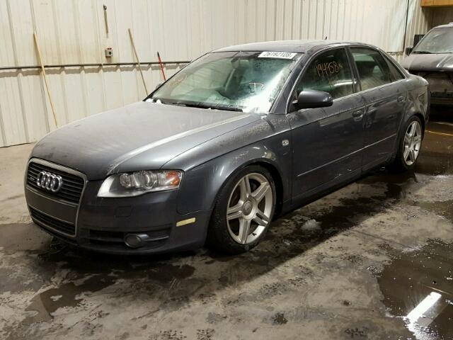 WAUDF78E57A237917 - 2007 AUDI A4 2.0T QU GRAY photo 2