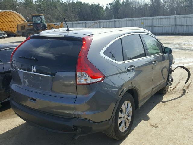 2HKRM3H75EH500762 - 2014 HONDA CR-V EXL GRAY photo 4