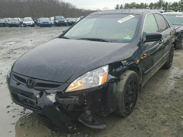 3HGCM564X6G711445 - 2006 HONDA ACCORD LX BLACK photo 2