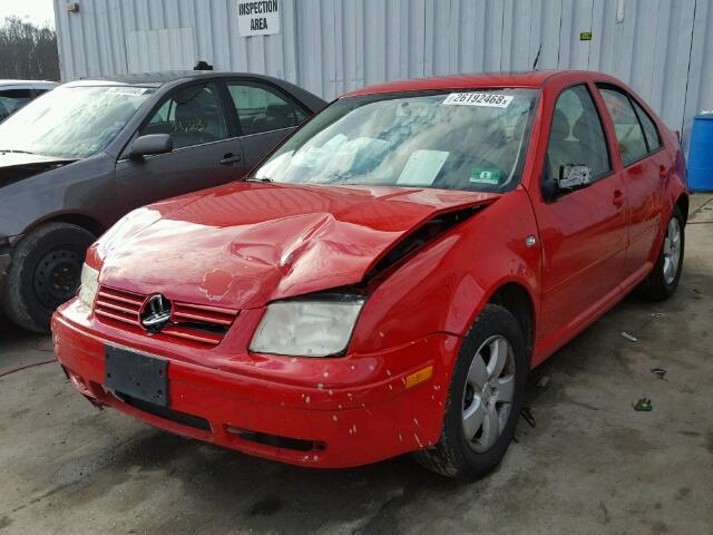 3VWSK69M03M000817 - 2003 VOLKSWAGEN JETTA GLS RED photo 2