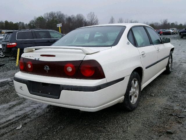 2G1WH55K739261140 - 2003 CHEVROLET IMPALA LS WHITE photo 4