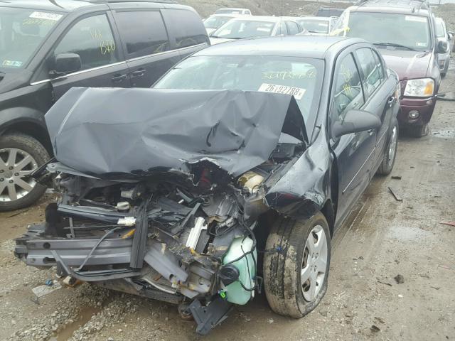 1G1AK58FX87135941 - 2008 CHEVROLET COBALT LS BLACK photo 2