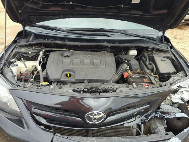 2T1BU4EE1BC637514 - 2011 TOYOTA COROLLA BA BLACK photo 7