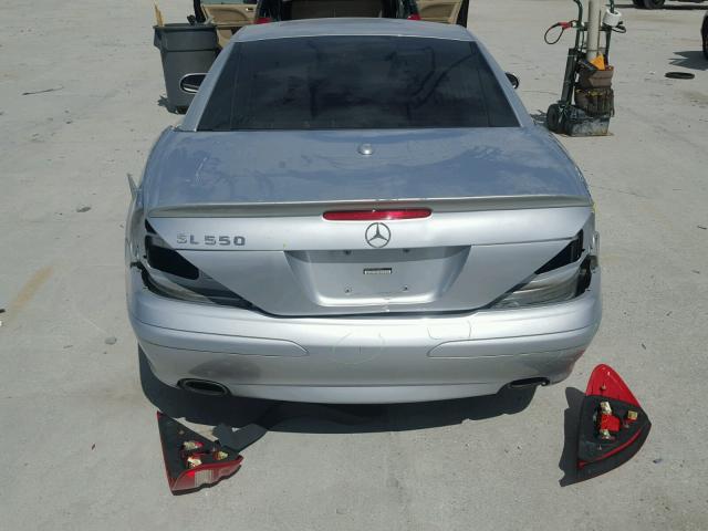 WDBSK71F87F124800 - 2007 MERCEDES-BENZ SL 550 SILVER photo 6