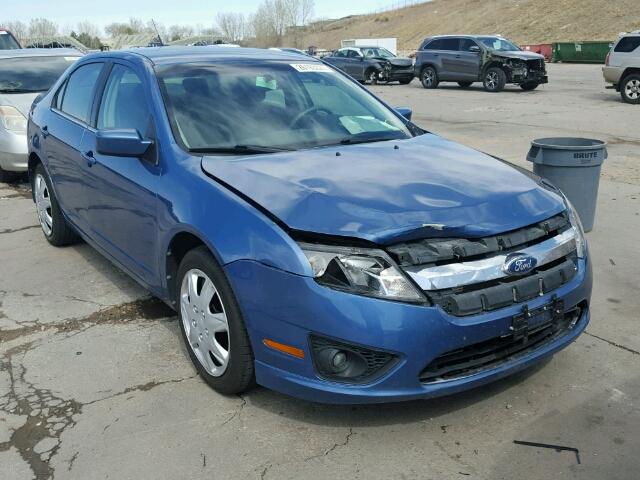 3FAHP0HAXAR116955 - 2010 FORD FUSION SE BLUE photo 1