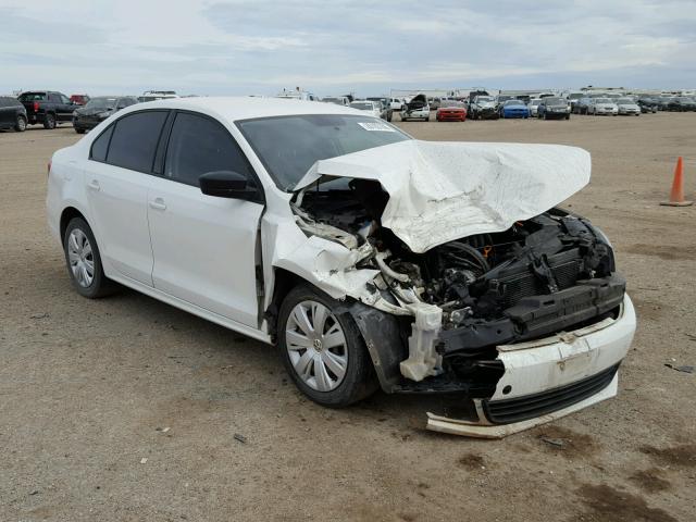 3VW2K7AJ4BM355933 - 2011 VOLKSWAGEN JETTA BASE WHITE photo 1