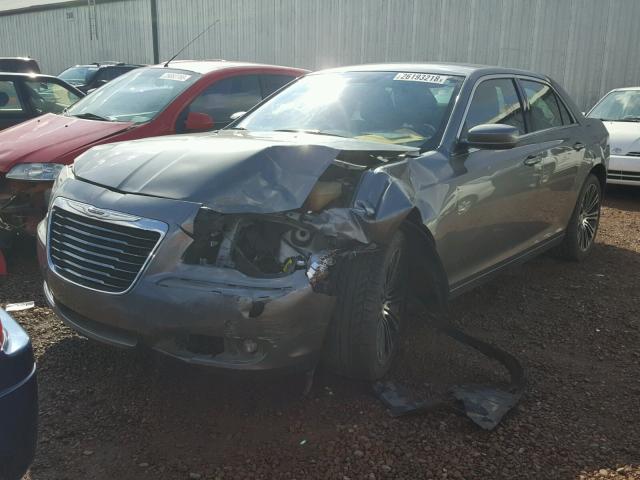 2C3CCABG9CH161116 - 2012 CHRYSLER 300 V6 GRAY photo 2