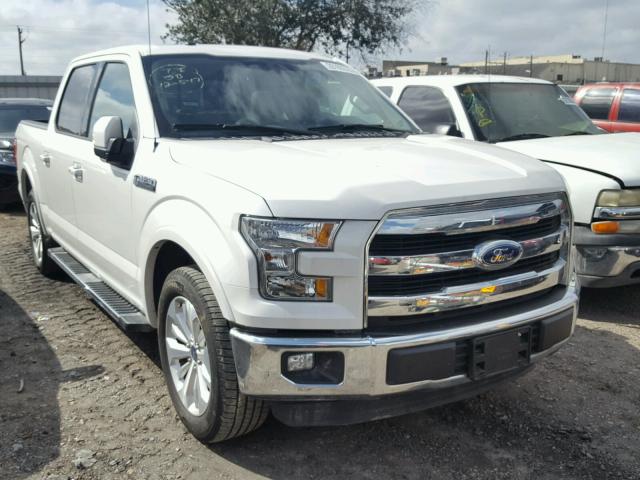 1FTEW1CF1GFB71566 - 2016 FORD F150 SUPER WHITE photo 1