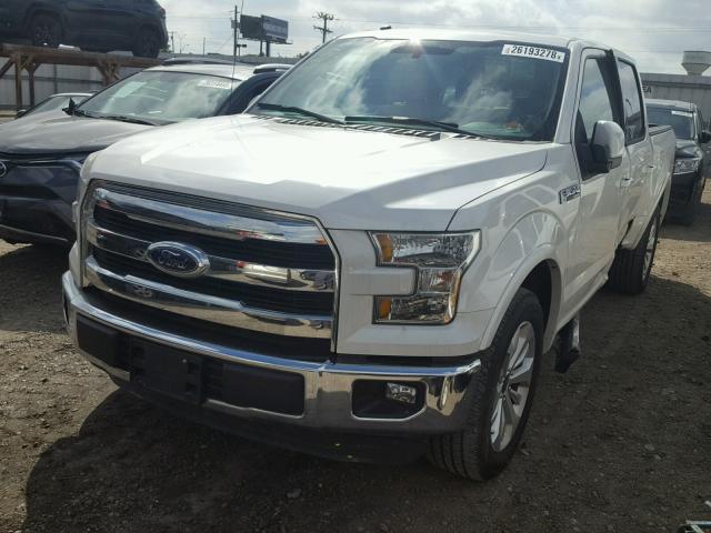 1FTEW1CF1GFB71566 - 2016 FORD F150 SUPER WHITE photo 2