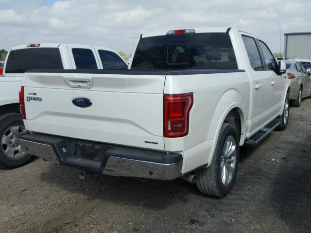 1FTEW1CF1GFB71566 - 2016 FORD F150 SUPER WHITE photo 4