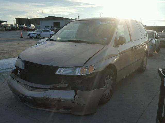 2HKRL1851YH542632 - 2000 HONDA ODYSSEY LX GOLD photo 2