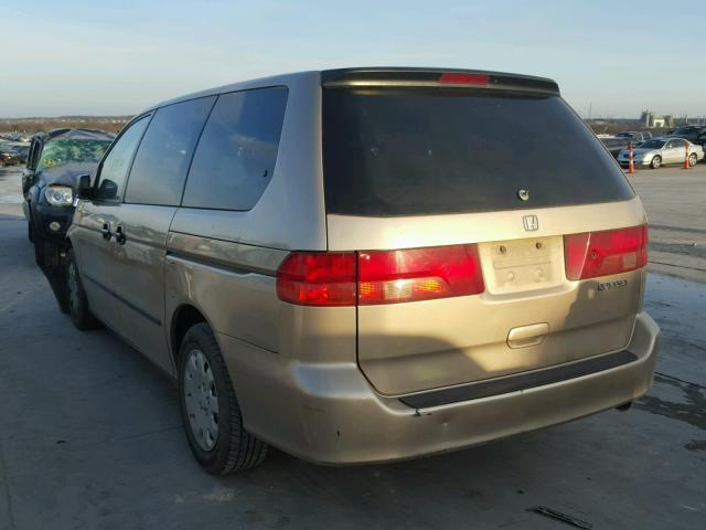 2HKRL1851YH542632 - 2000 HONDA ODYSSEY LX GOLD photo 3