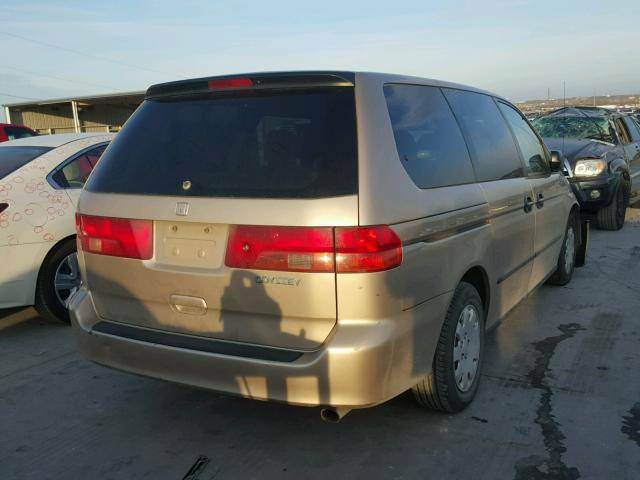 2HKRL1851YH542632 - 2000 HONDA ODYSSEY LX GOLD photo 4