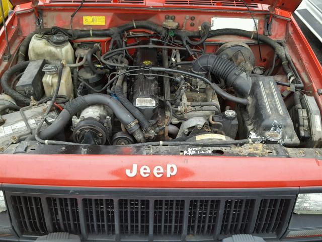 1J4FJ67S8RL156486 - 1994 JEEP CHEROKEE S RED photo 7