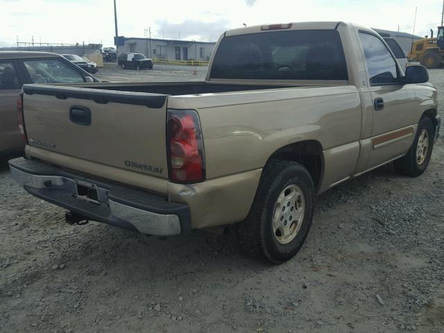 1GCEC14V94Z119708 - 2004 CHEVROLET SILVERADO BEIGE photo 4