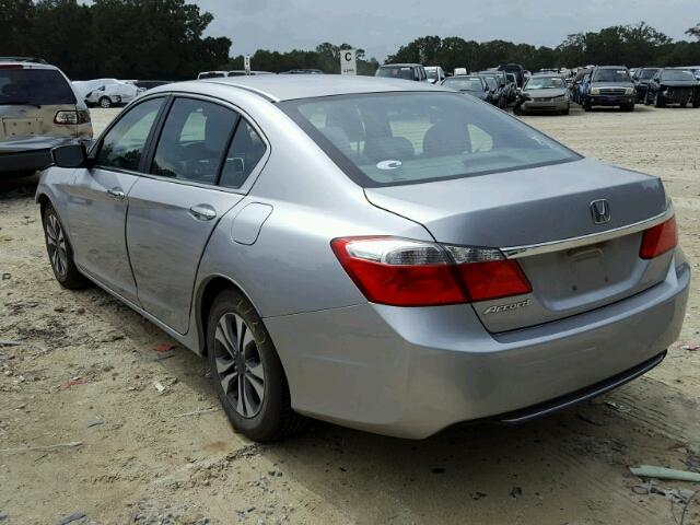 1HGCR2F30DA160459 - 2013 HONDA ACCORD LX SILVER photo 3