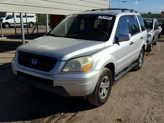 2HKYF184X3H513178 - 2003 HONDA PILOT EX SILVER photo 2