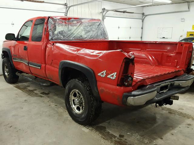 1GCHK29U43E205889 - 2003 CHEVROLET SILVERADO RED photo 3