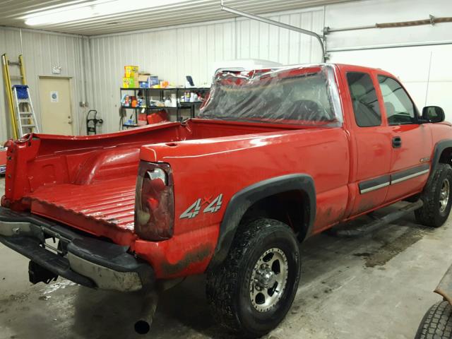 1GCHK29U43E205889 - 2003 CHEVROLET SILVERADO RED photo 4