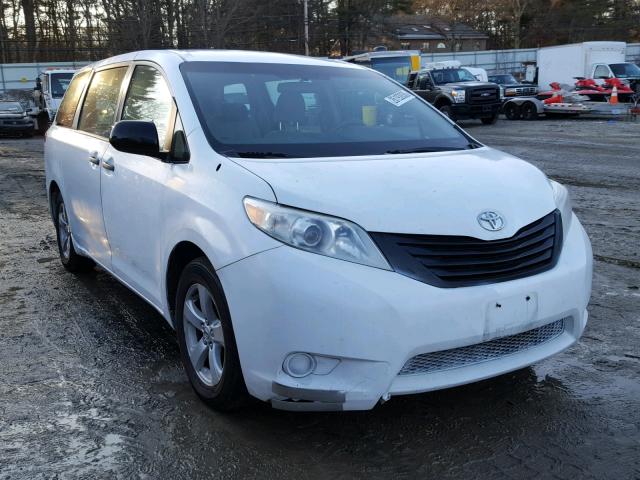 5TDZK3DC6BS012421 - 2011 TOYOTA SIENNA BAS WHITE photo 1