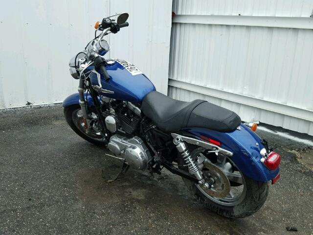 1HD1CT319FC410030 - 2015 HARLEY-DAVIDSON XL1200C BLUE photo 3