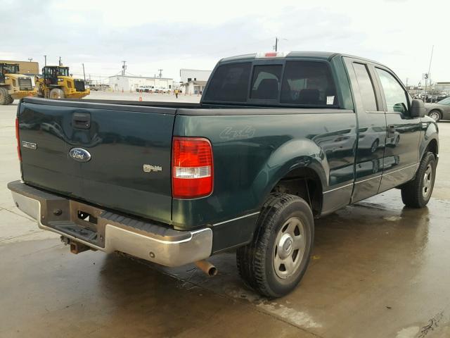 1FTPX14V67KC12678 - 2007 FORD F150 GREEN photo 4