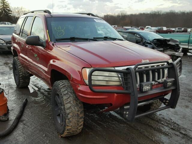 1J4GW58J64C247223 - 2004 JEEP GRAND CHER MAROON photo 1